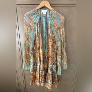 Camilla A-Line Gathered Panel Dress
Make Love Not War- Turquoise